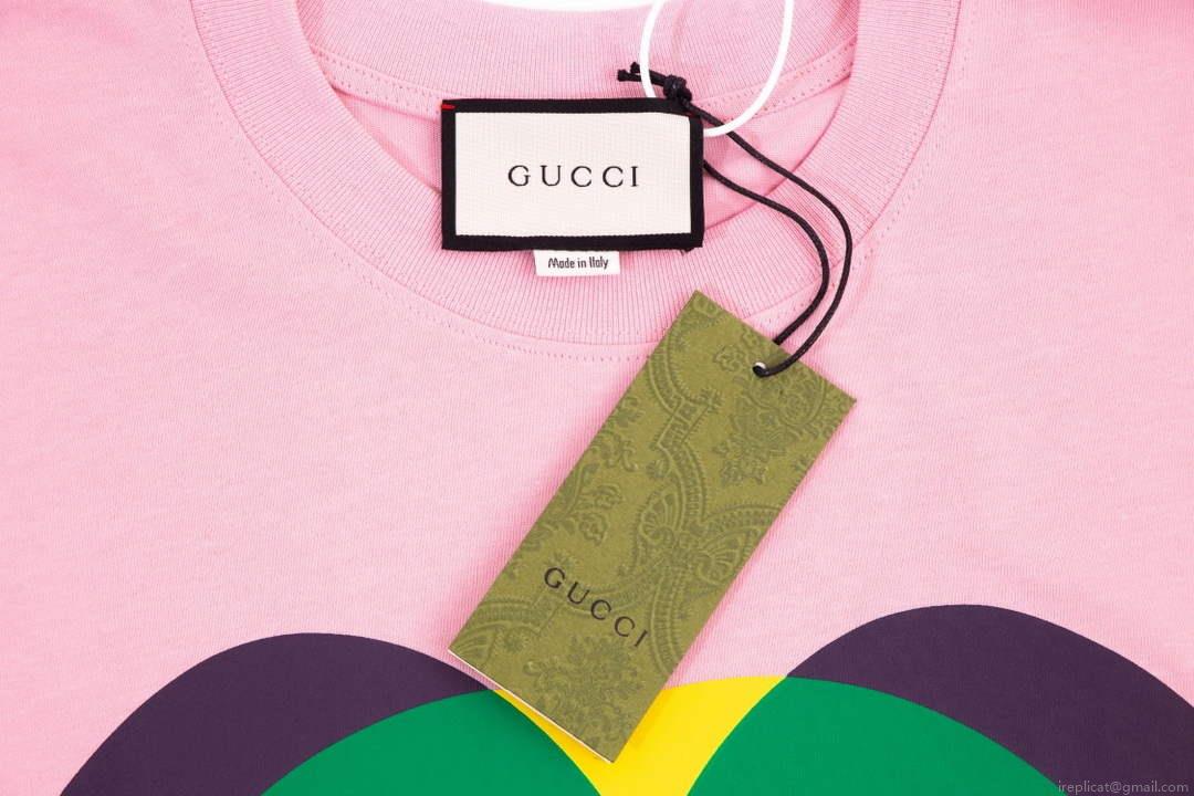 Gucci 457095 Logo print cotton jersey Men Women’s T-shirt G38695