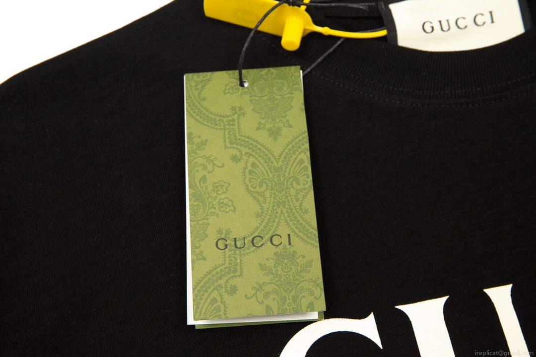 Gucci 457095 Logo print cotton jersey Men Women’s T-shirt G38705
