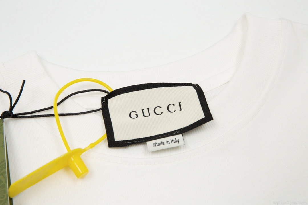 Gucci 457095 Logo print cotton jersey Men Women’s T-shirt G38706