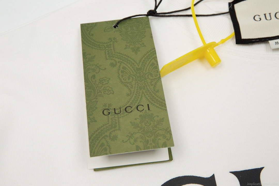 Gucci 457095 Logo print cotton jersey Men Women’s T-shirt G38706