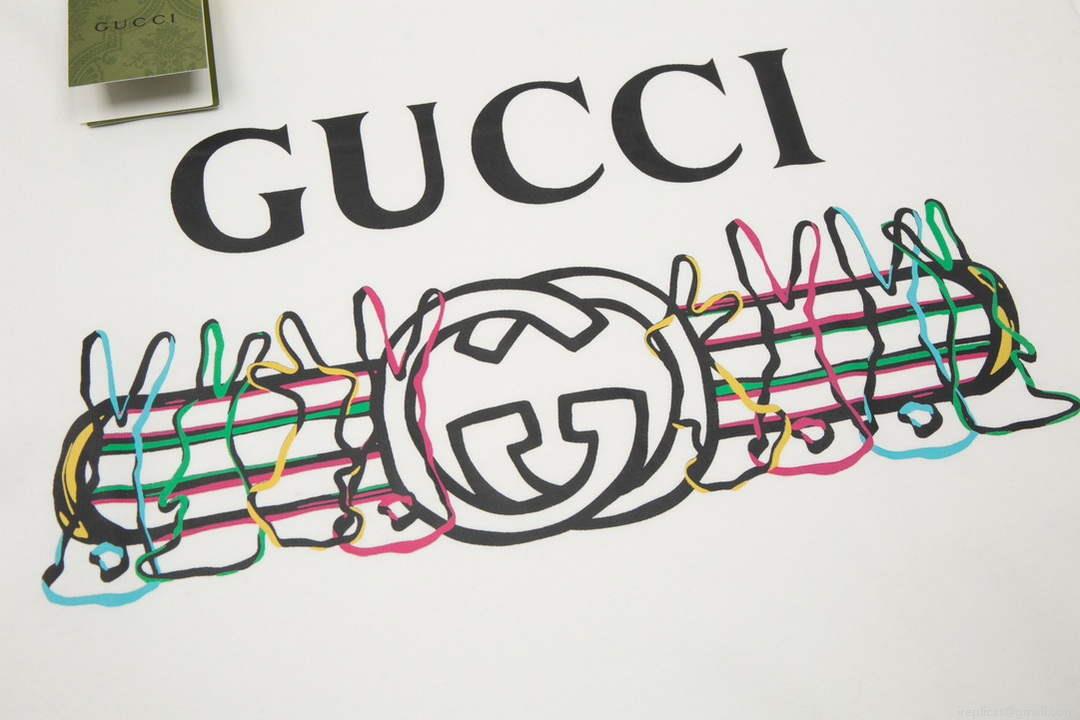 Gucci 457095 Logo print cotton jersey Men Women’s T-shirt G38706
