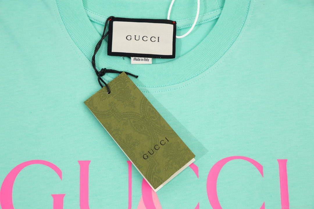 Gucci 457095 Logo print cotton jersey Men Women’s T-shirt G38710