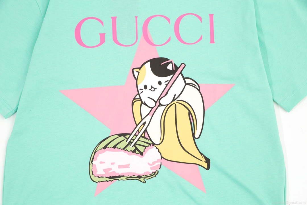 Gucci 457095 Logo print cotton jersey Men Women’s T-shirt G38710