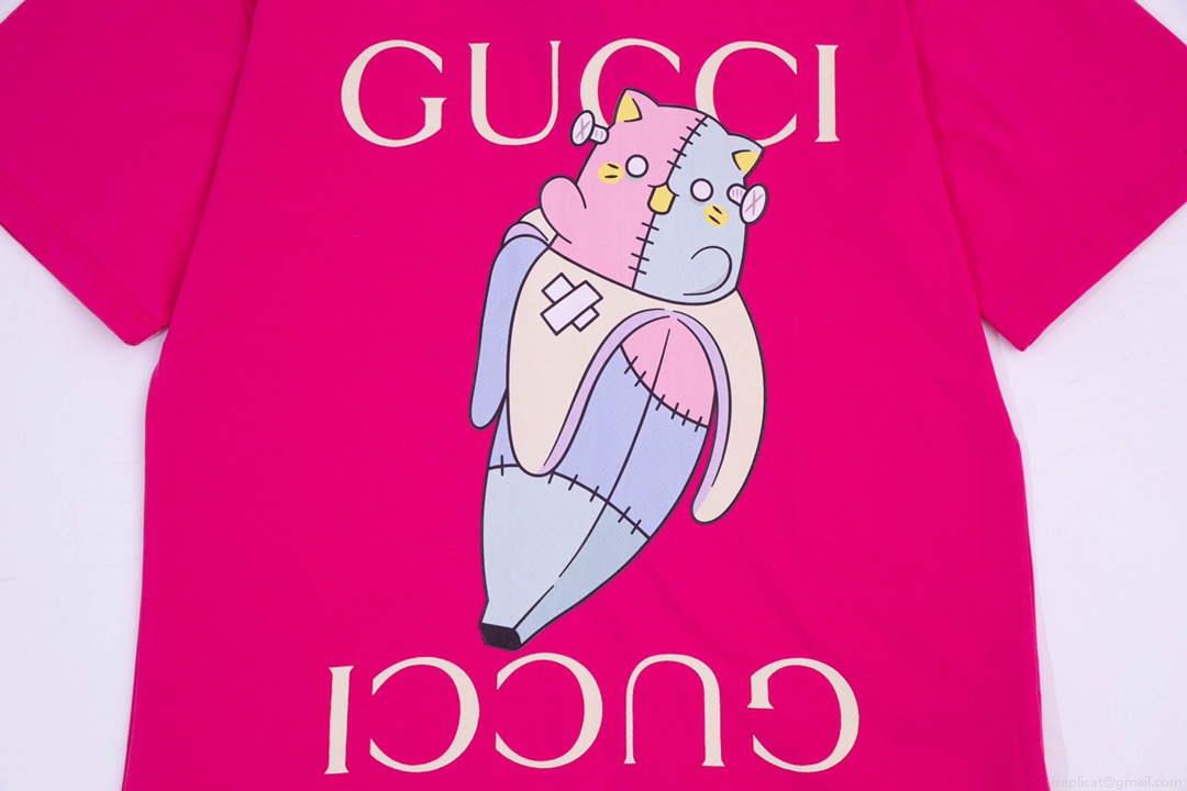 Gucci 457095 Logo print cotton jersey Men Women’s T-shirt G38711