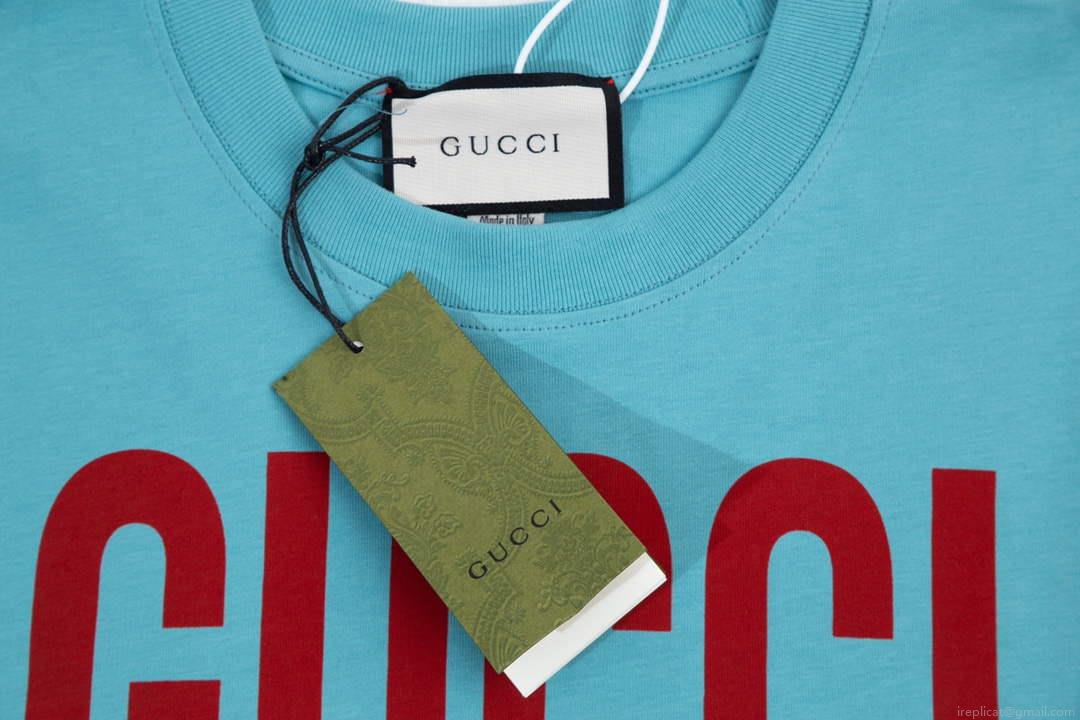 Gucci 457095 Logo print cotton jersey Men Women’s T-shirt G38713