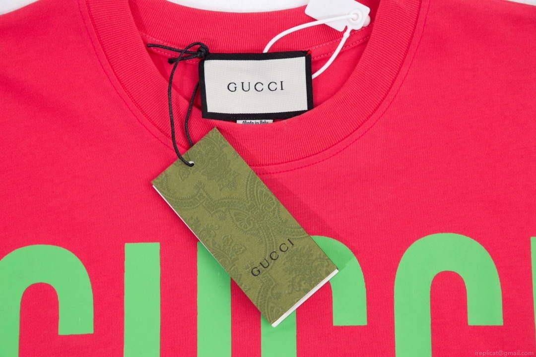 Gucci 457095 Logo print cotton jersey Men Women’s T-shirt G38714
