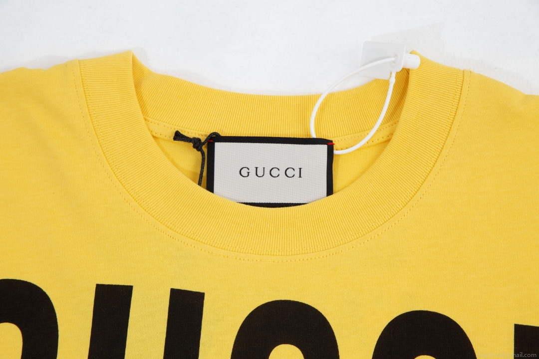 Gucci 457095 Logo print cotton jersey Men Women’s T-shirt G38715