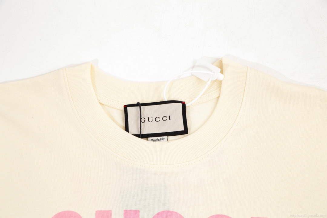 Gucci 457095 Logo print cotton jersey Men Women’s T-shirt G38718