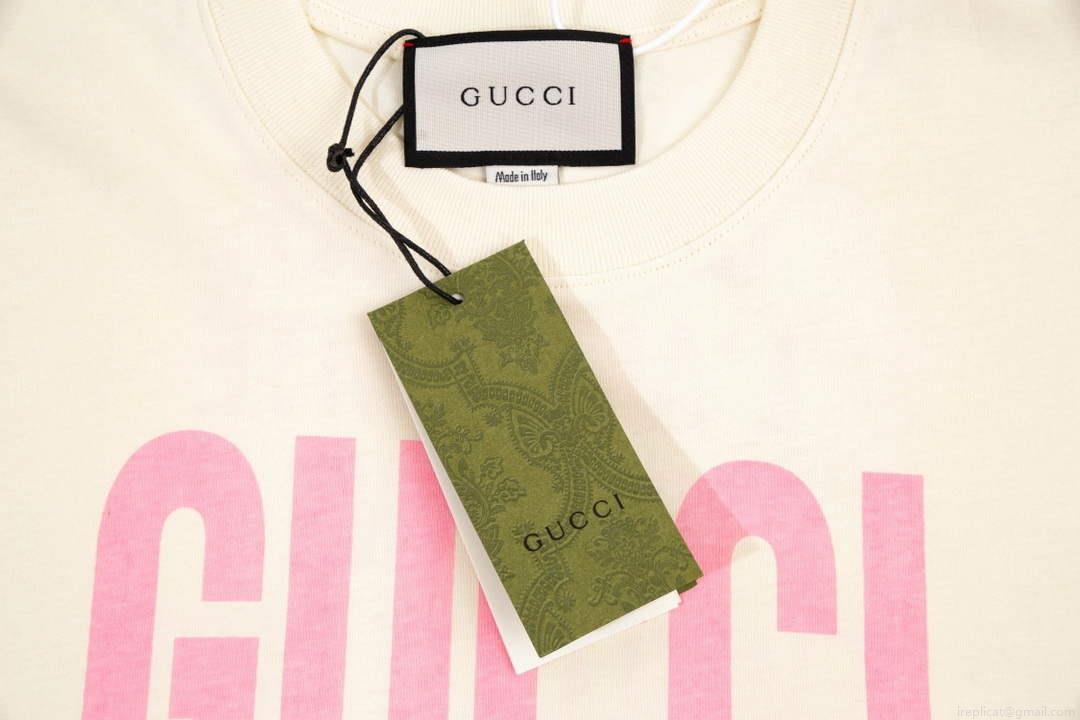 Gucci 457095 Logo print cotton jersey Men Women’s T-shirt G38718
