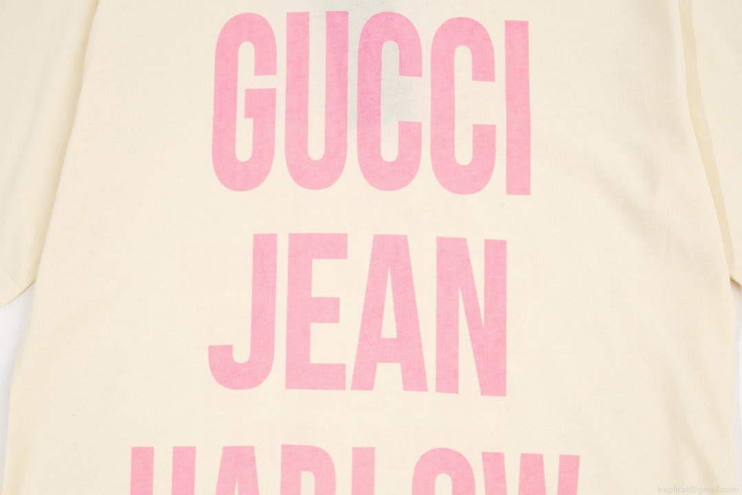Gucci 457095 Logo print cotton jersey Men Women’s T-shirt G38718