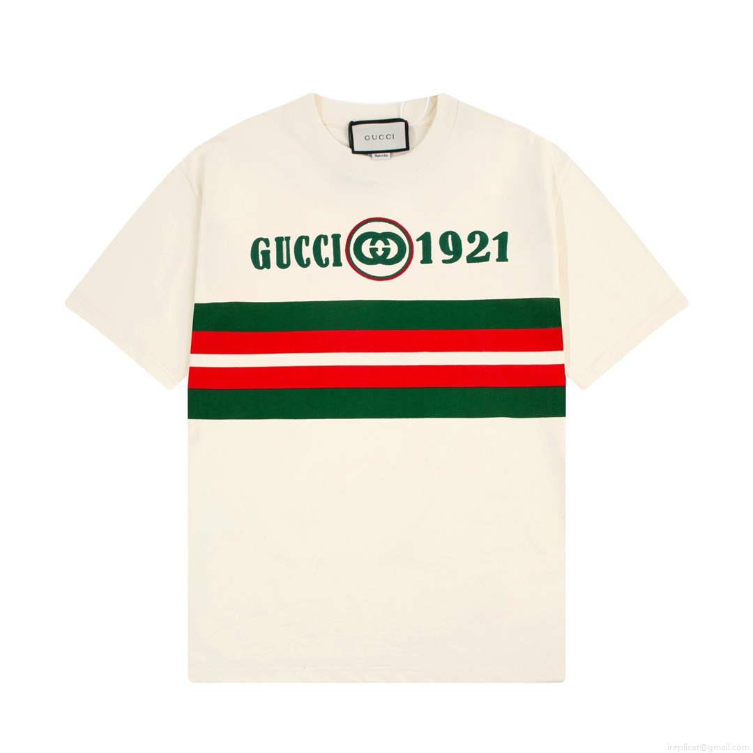Gucci 457095 Logo print cotton jersey Men Women’s T-shirt G38719