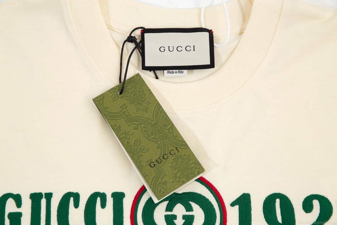 Gucci 457095 Logo print cotton jersey Men Women’s T-shirt G38719