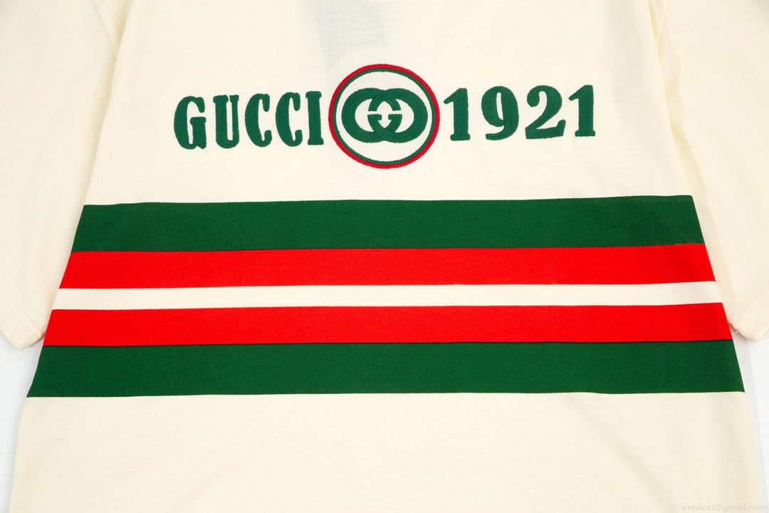 Gucci 457095 Logo print cotton jersey Men Women’s T-shirt G38719