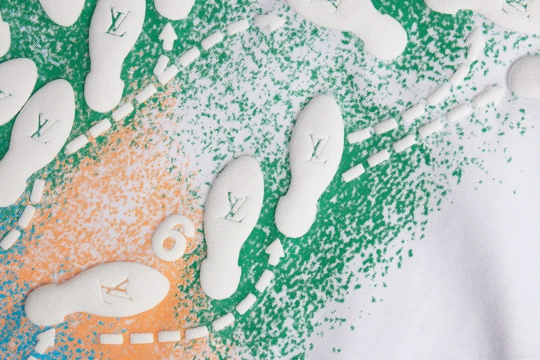 LV 1AAU5B Louis Vuitton Print Cotton Jersey Men Women’s T-shirt L56207