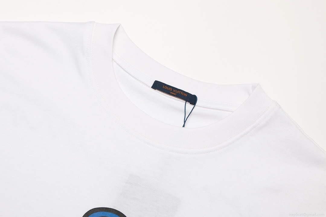 LV 1AAU5B Louis Vuitton Print Cotton Jersey Men Women’s T-shirt L56209