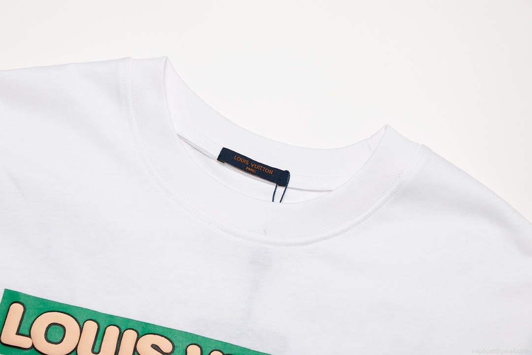 LV 1AAU5B Louis Vuitton Print Cotton Jersey Men Women’s T-shirt L56211