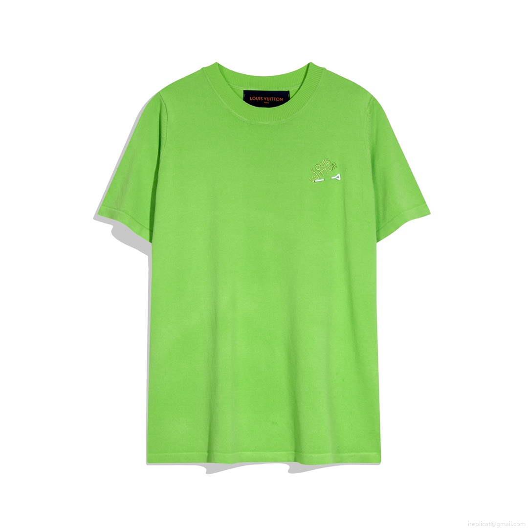 LV 1AAU5B Louis Vuitton Print Cotton Jersey Men Women’s T-shirt L56212