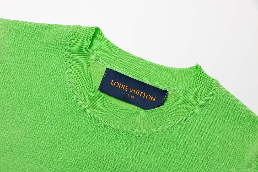 LV 1AAU5B Louis Vuitton Print Cotton Jersey Men Women’s T-shirt L56212