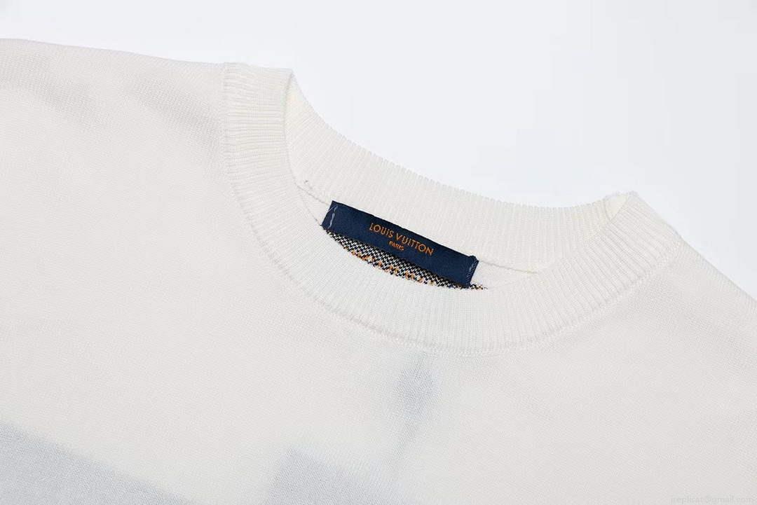 LV 1AAU5B Louis Vuitton Print Cotton Jersey Men Women’s T-shirt L56215