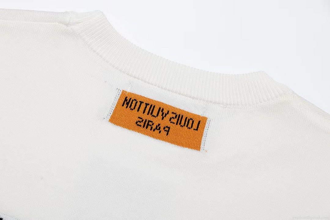 LV 1AAU5B Louis Vuitton Print Cotton Jersey Men Women’s T-shirt L56215