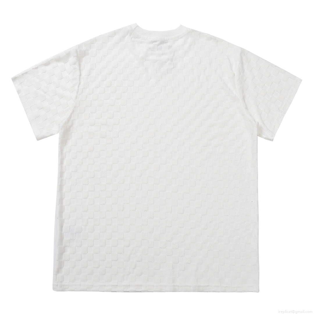 LV 1AAU5B Louis Vuitton New Towel Embroidery Men Women’s T-shirt L56218