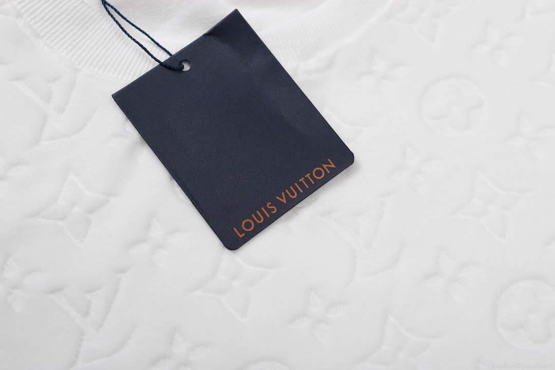 LV 1AAU5B Louis Vuitton Explosive style velvet Men Women’s T-shirt L56222