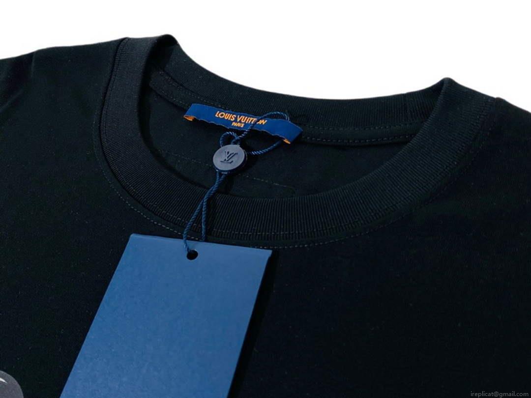 LV 1AB4UM Louis Vuitton Print Cotton Jersey Men Women’s T-shirt L56225