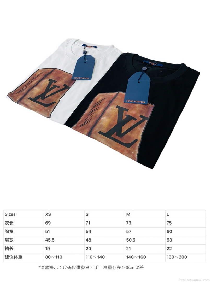 LV 1AB4UM Louis Vuitton Print Cotton Jersey Men Women’s T-shirt L56229