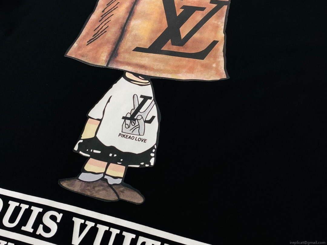 LV 1AB4UM Louis Vuitton Print Cotton Jersey Men Women’s T-shirt L56229