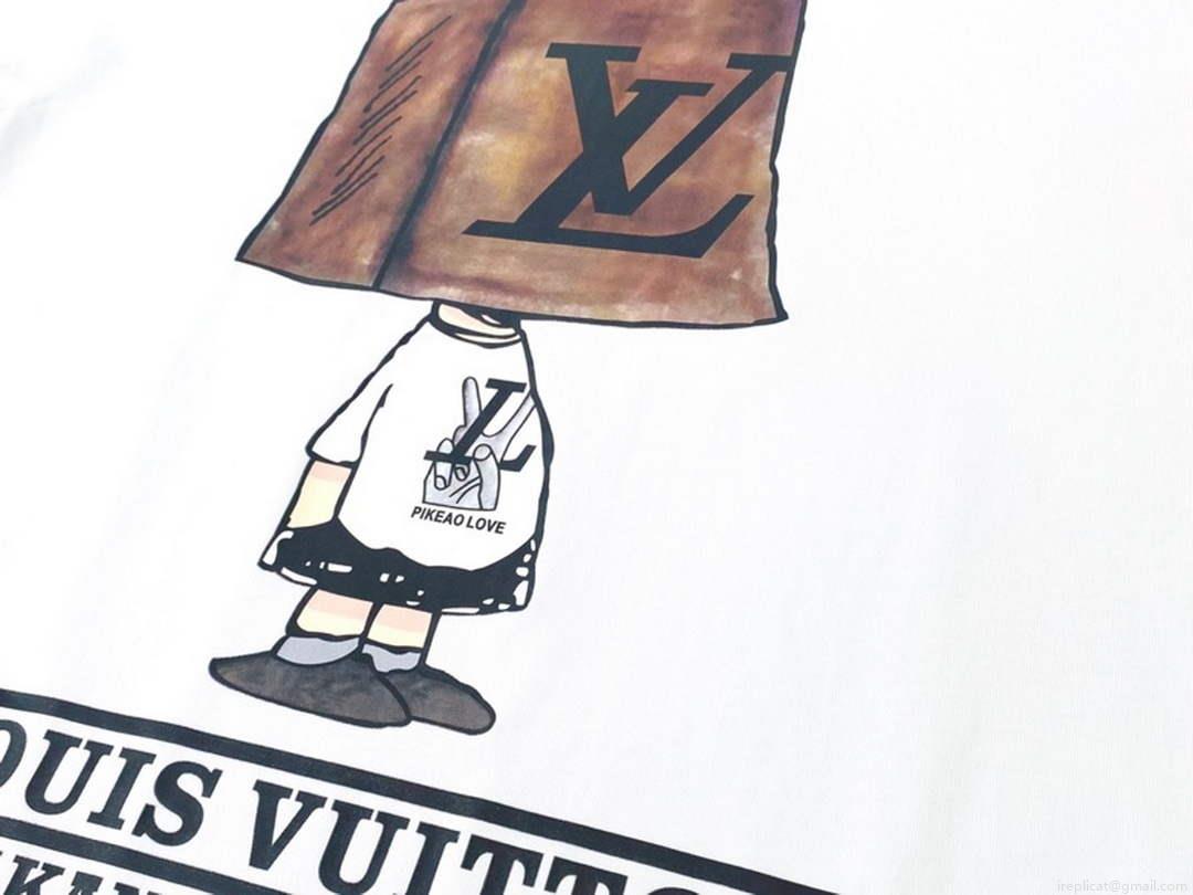 LV 1AB4UM Louis Vuitton Print Cotton Jersey Men Women’s T-shirt L56230