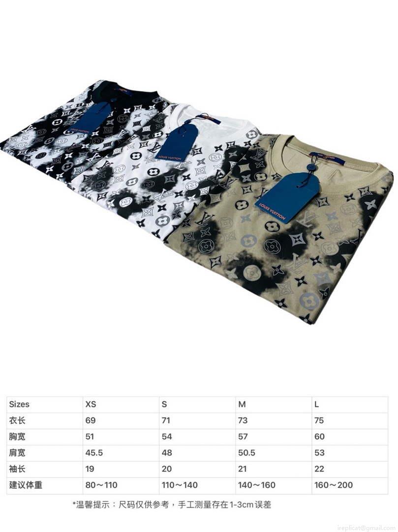 LV 1AB4UM Louis Vuitton Print Cotton Jersey Men Women’s T-shirt L56233