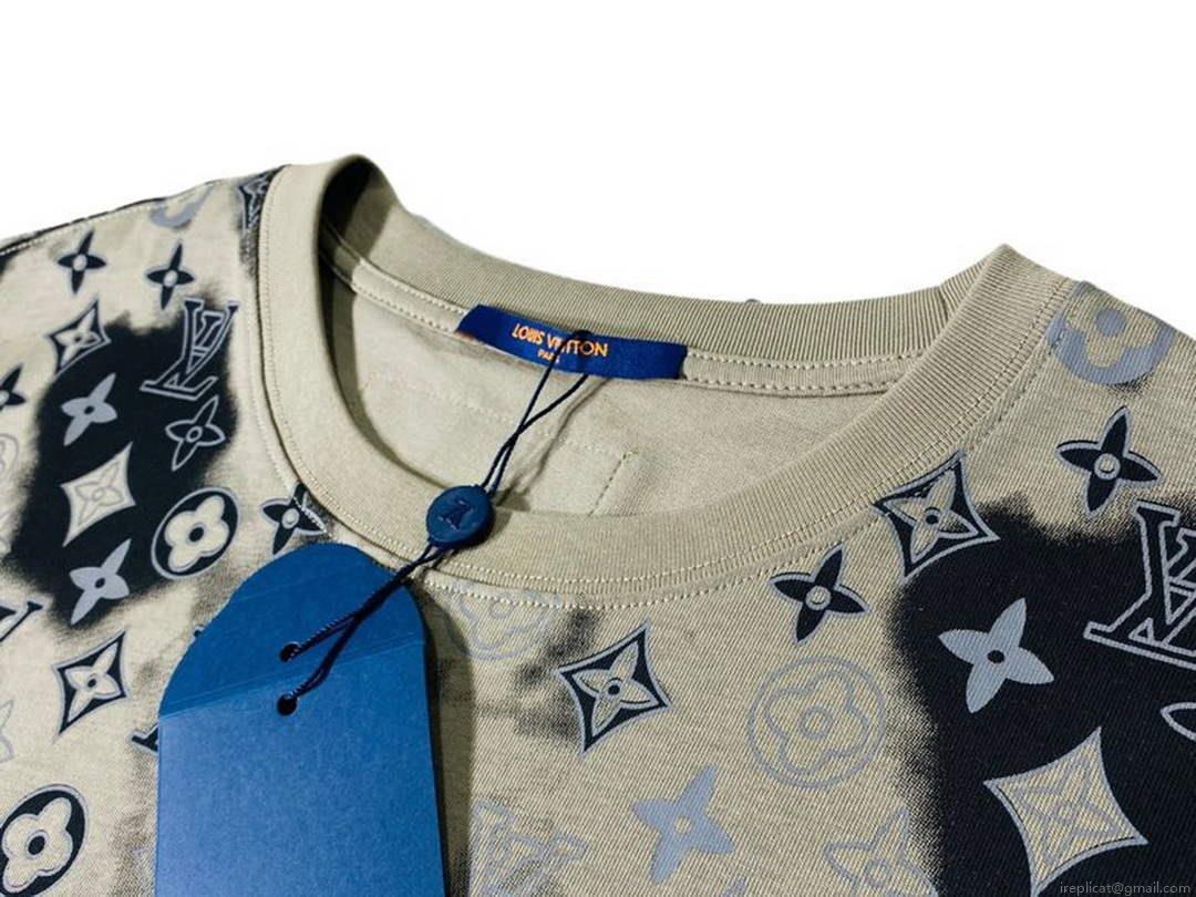 LV 1AB4UM Louis Vuitton Print Cotton Jersey Men Women’s T-shirt L56233
