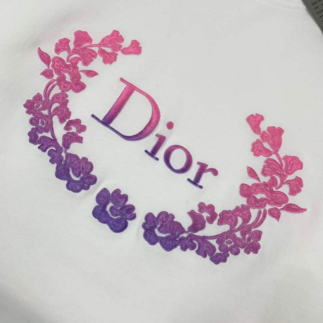 Dior 313J696 Men’s Women’s Relaxed Fit Cotton Jersey T-shirt D65842