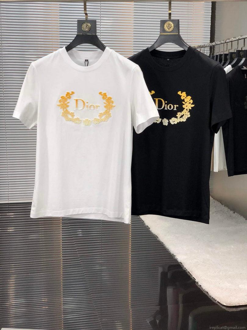 Dior 313J696 Men’s Women’s Relaxed Fit Cotton Jersey T-shirt D65845
