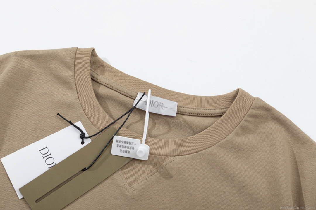 Dior 313J696 Men’s Women’s Relaxed Fit Cotton Jersey T-shirt D65846