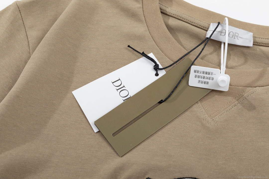 Dior 313J696 Men’s Women’s Relaxed Fit Cotton Jersey T-shirt D65846
