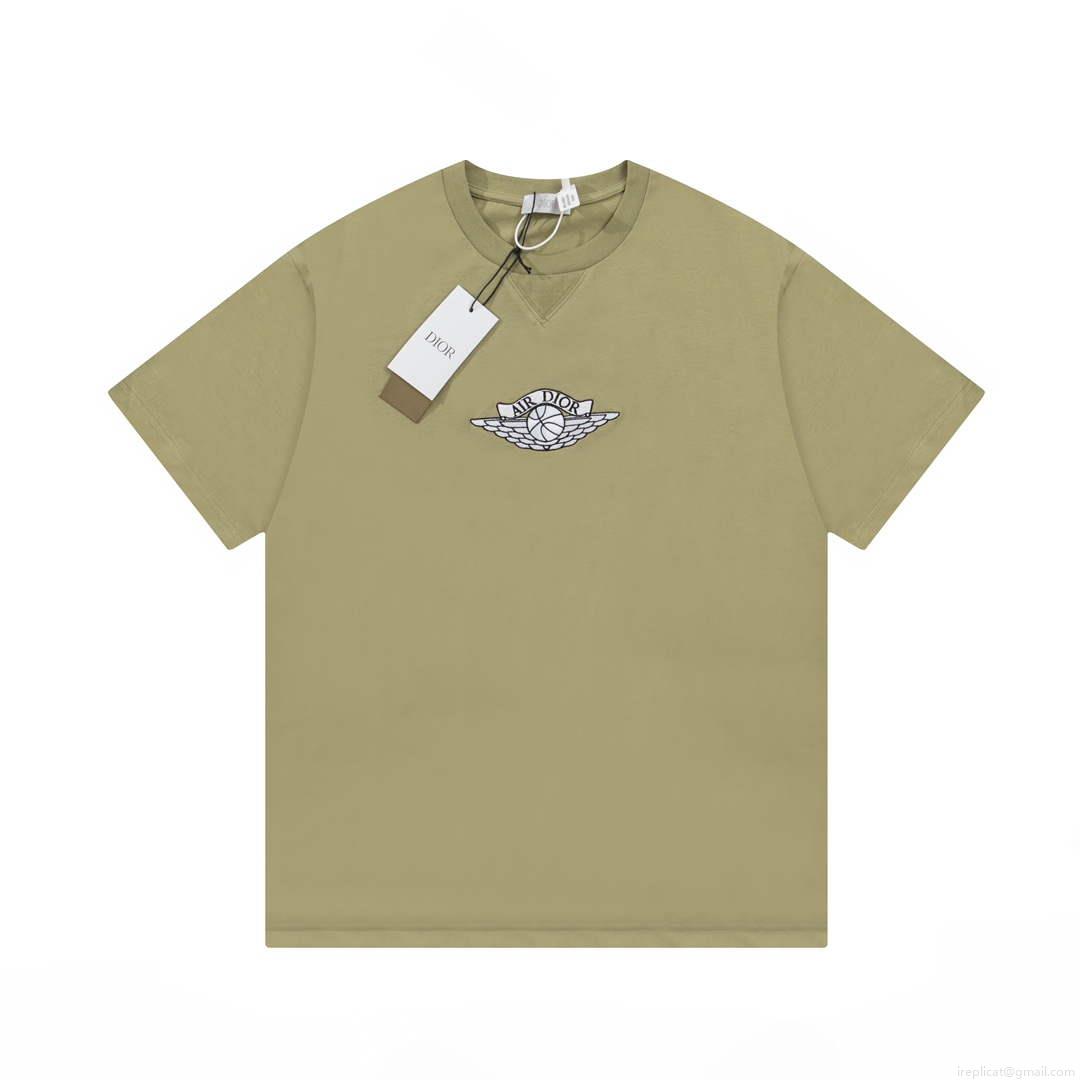Dior 313J696 Men’s Women’s Relaxed Fit Cotton Jersey T-shirt D65847