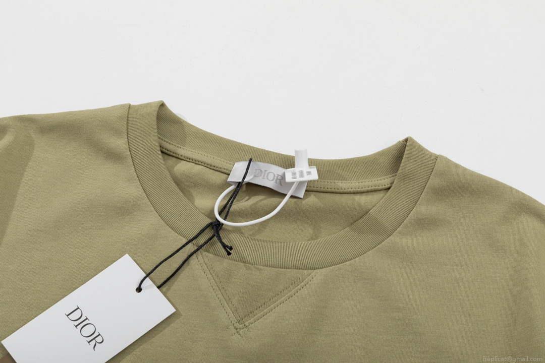 Dior 313J696 Men’s Women’s Relaxed Fit Cotton Jersey T-shirt D65847