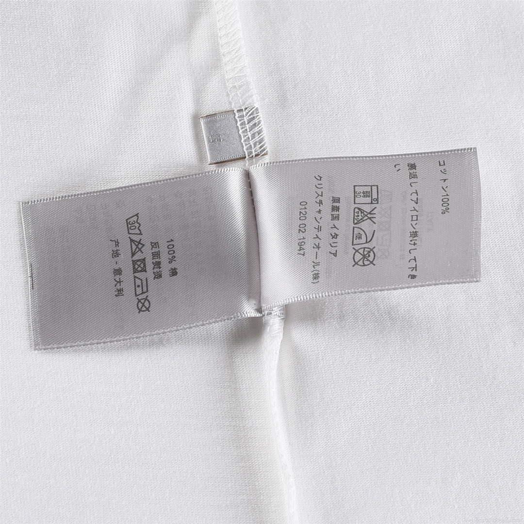 Dior 313J696 Men’s Women’s Relaxed Fit Cotton Jersey T-shirt D65851