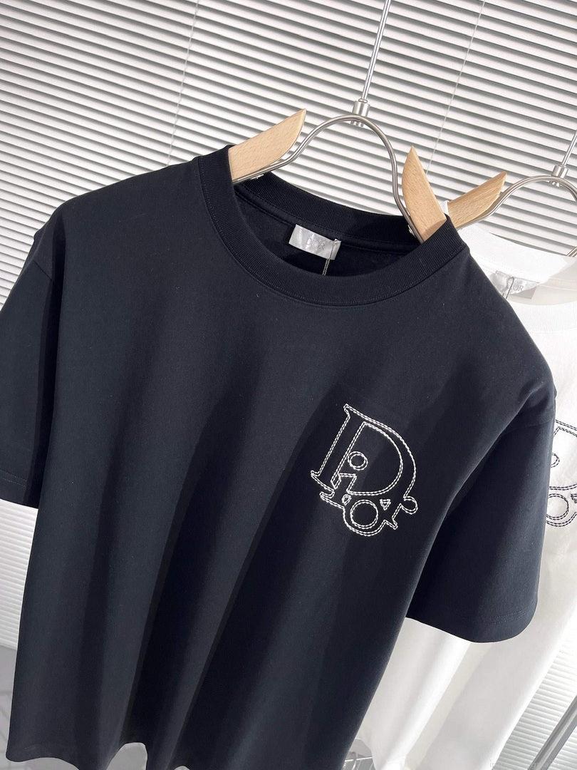 Dior 313J696 Men’s Women’s Relaxed Fit Cotton Jersey T-shirt D65853