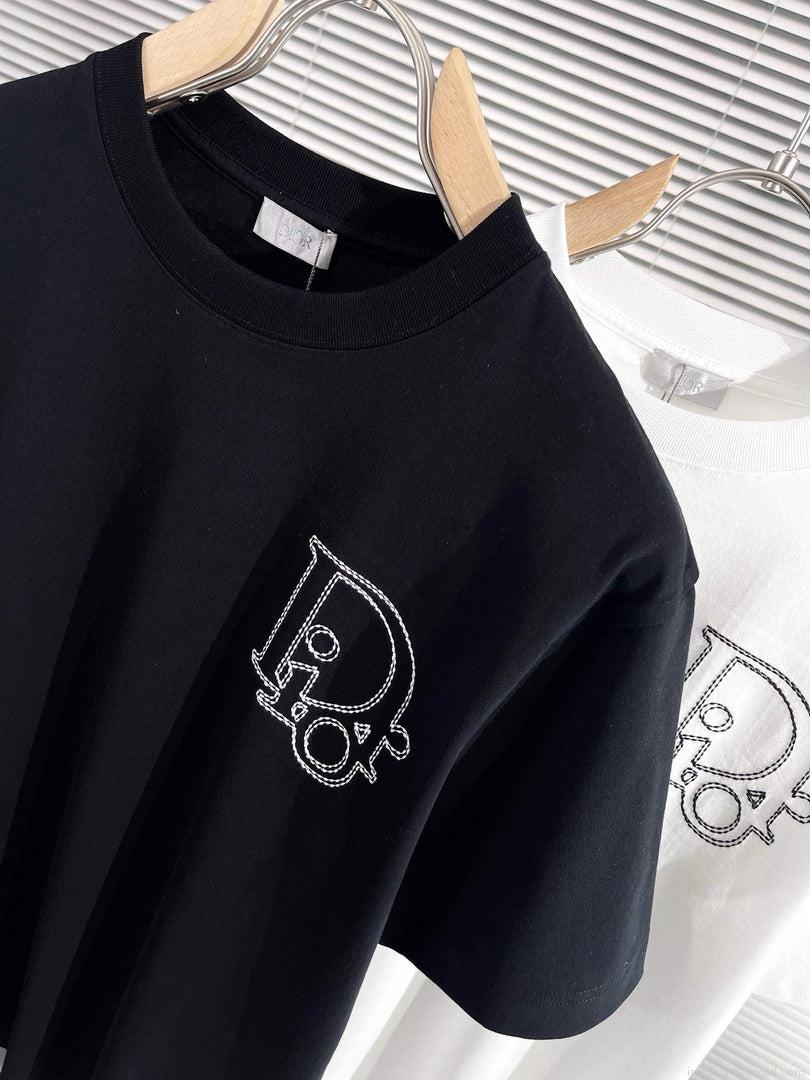 Dior 313J696 Men’s Women’s Relaxed Fit Cotton Jersey T-shirt D65853