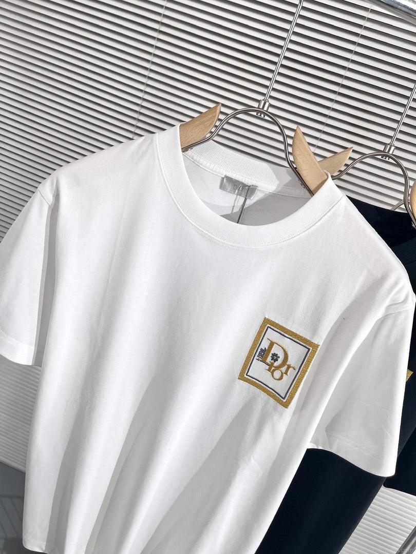 Dior 313J696 Men’s Women’s Relaxed Fit Cotton Jersey T-shirt D65855