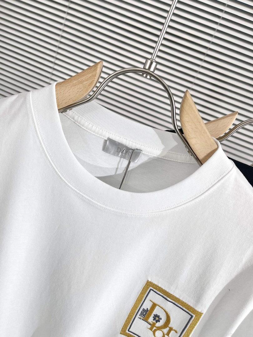 Dior 313J696 Men’s Women’s Relaxed Fit Cotton Jersey T-shirt D65855
