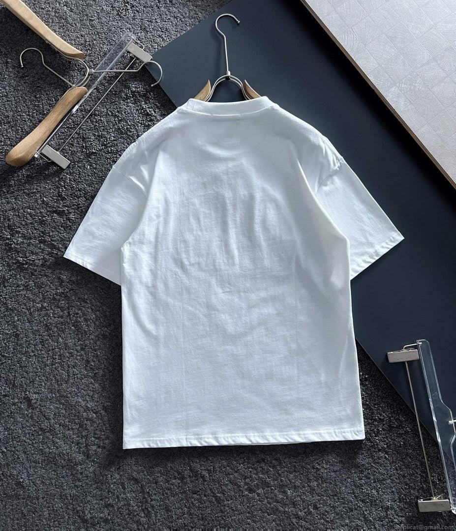 Dior 313J696 Men’s Women’s Relaxed Fit Cotton Jersey T-shirt D65856