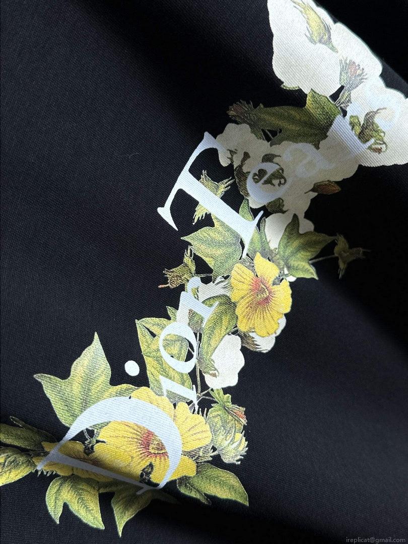 Dior 313J696 Men’s Women’s Relaxed Fit Cotton Jersey T-shirt D65857