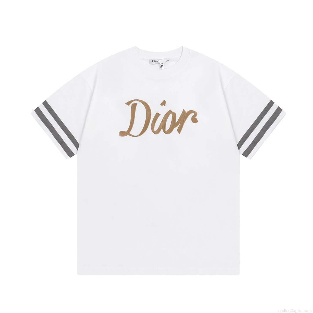 Dior 313J647 Men’s Women’s Relaxed Fit Cotton Jersey T-shirt D65860