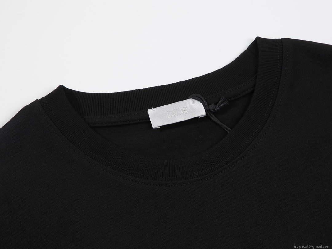 Dior 313J647 Men’s Women’s Relaxed Fit Cotton Jersey T-shirt D65861