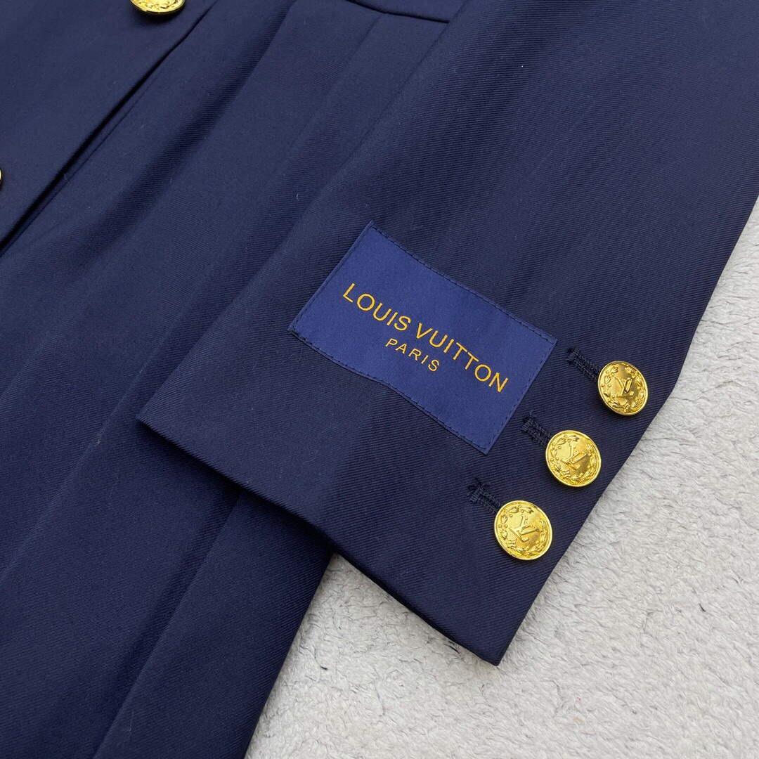 LV 1AA8SM Louis Vuitton Women’s Fashion Clothing Pleated Suit Dress L55722