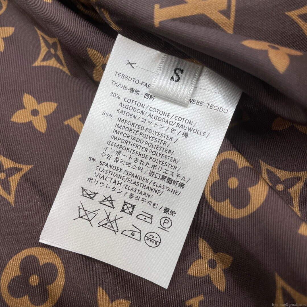LV 1AA8SM Louis Vuitton Women’s Fashion Clothing Pleated Suit Dress L55722