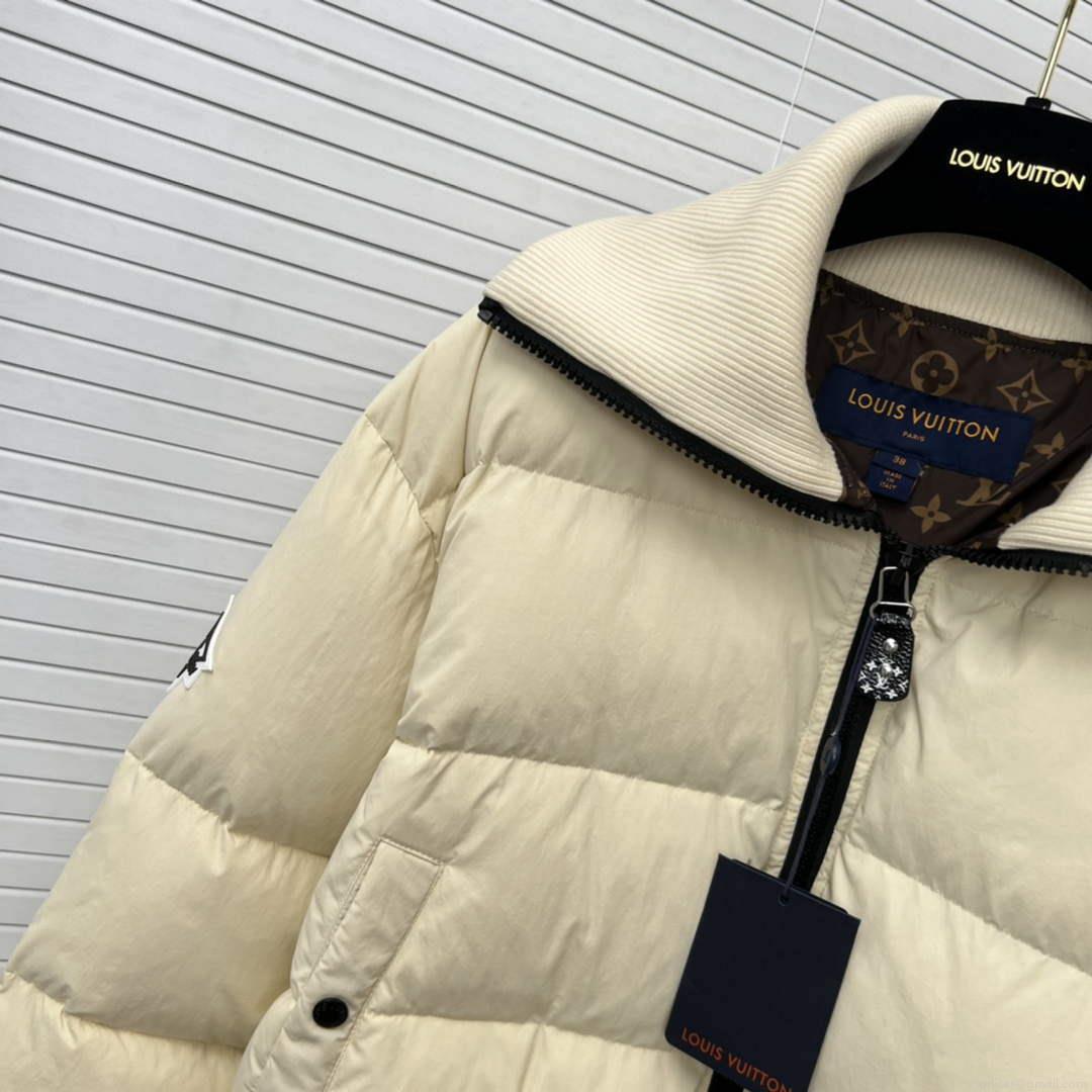 LV 1AAK8E Louis Vuitton Women’s Fashion Clothing Cropped Puffer Jacket L55736